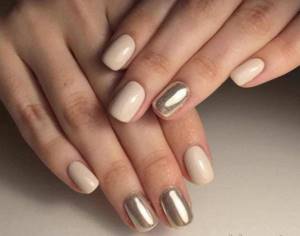 243 photos of manicure in beige tones