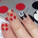 Current nail design ideas with Mickey