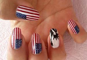 Американский дизайн ногтей фото