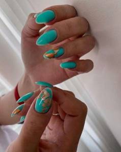 Turquoise manicure 2021-2022 - photos of new ideas, review of trends