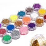 Nail glitter in jars. Photos, design ideas, how to apply liquid, bulk, stretch, gradient 