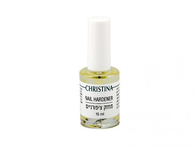 Budget products for strengthening nails, such as marigold or christina, show good results
