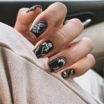 Black and gold manicure 2021-2022 - new design photos