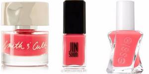 Nail polish colors 2022: fashionable new items - bright pink coral