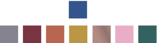 Colors that convey the colors of seasonings, plants, nature