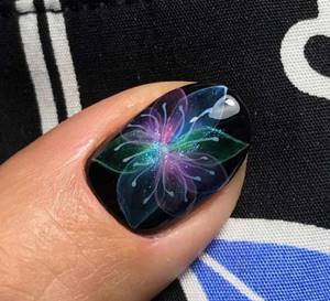 Flower on the nail