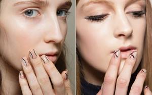 Spectacular and attractive graphic manicure