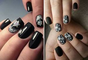 spectacular manicure for short nails winter