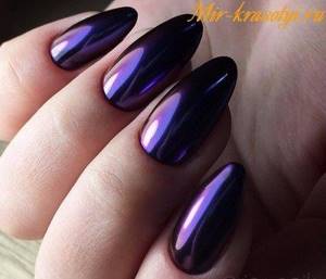 Purple manicure 2022 fashion trends photo