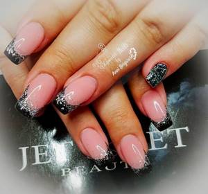 Nail design photography - French manicure for winter