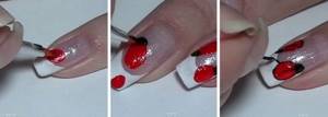 French with ladybugs step by step.