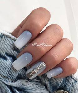 Blue manicure 2022: photos of the 250 best ideas (new items)
