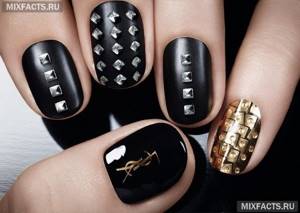 Gothic manicure – ideas for short and long nails