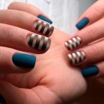 Graphic manicure with drawings and designs