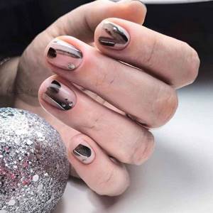 manicure ideas for short nails autumn 2