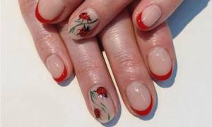 Ladybug manicure ideas