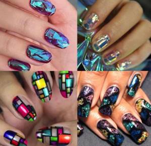 Interesting mosaic on nails
