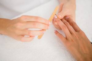What are the stages of a manicure?