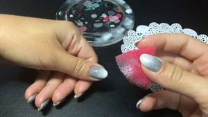 How to make a gradient on nails with gel polish with a sponge. Making a beautiful gradient with gel polish using a sponge 