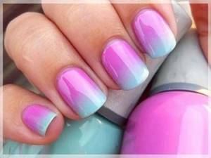 How to make a gradient on nails with gel polish. Types of gradient manicure 