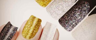 How to glue glitter on nails