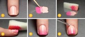 How to make a gradient on your nails