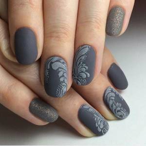 How to make matte nails with gel polish 1