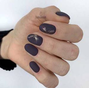 Classic manicure with matte finish