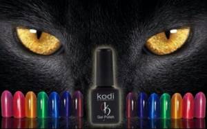 Kodi - популярный бренд гель лаков для ногтей кошачий глаз