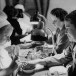 When did the first manicurists and pedicurists appear?