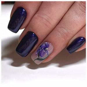 Beautiful iris on nails
