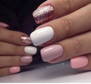 Beautiful pink manicure 2022. Photos of trendy designs for short and long nails