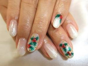 Beautiful winter nail design 2016