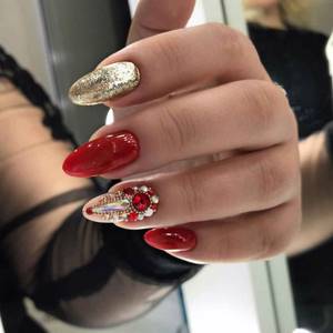 Red manicure 2020-2021 photo_46