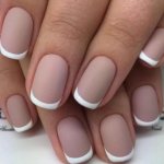 Square French nails 2022 and fashionable design