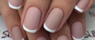 Square French nails 2022 and fashionable design