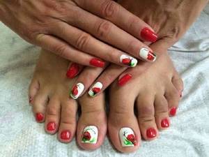 Any idea for a manicure can be repeated in a pedicure.