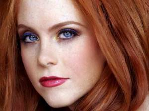 cat eye makeup for redheads