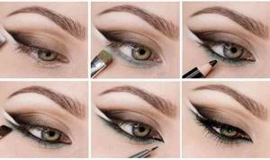 cat eye makeup step by step