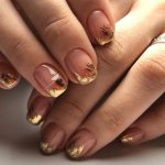 manicure 2021 autumn short nails photo design