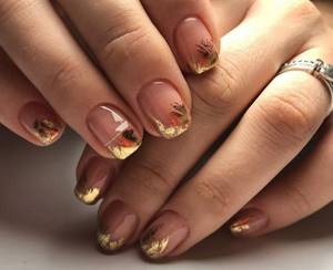 manicure 2022 autumn short nails photo design