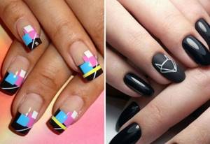 geometry manicure for long nails