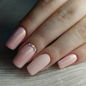 Manicure for long square nails