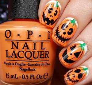 Halloween manicure: photo ideas for short and long nails
