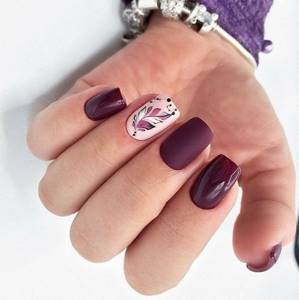 manicure for short square nails autumn