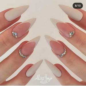 Manicure for sharp nails 2021-2022: 230 photos of excellent designs