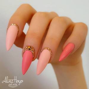 Manicure for sharp nails 2021-2022: 230 photos of excellent designs