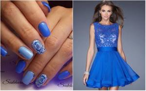 Manicure for a dress: 100 photos of fashionable ideas, combinations and design options