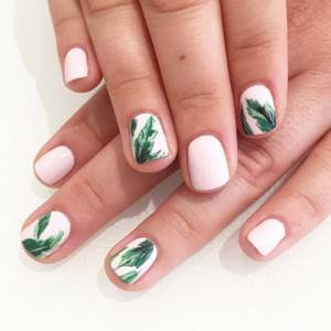 manicure with plants