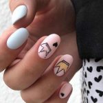 Manicure with heart photo design